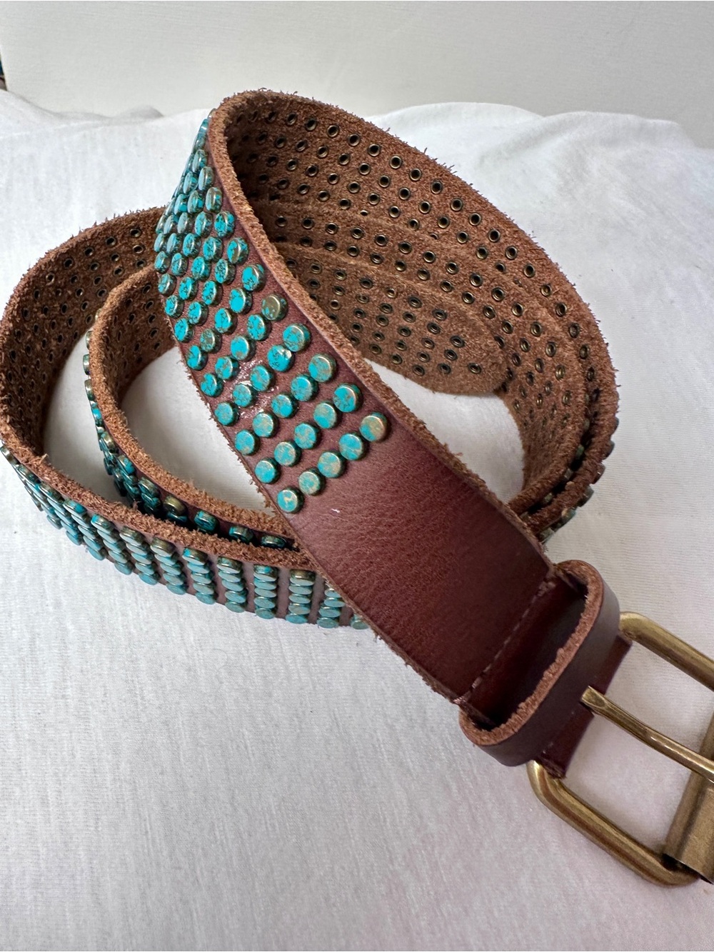 Eden Studded Leather Belt